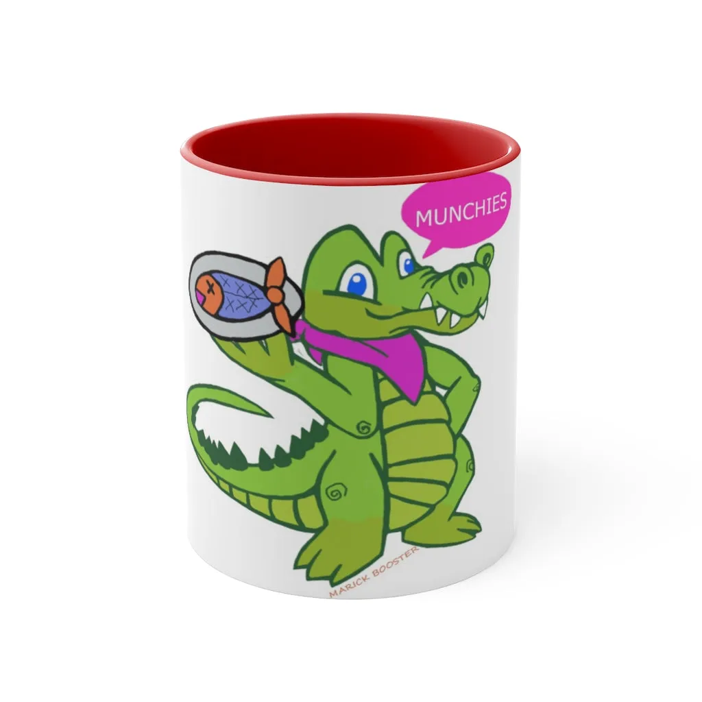 Munchies the Crocodile Accent Mug