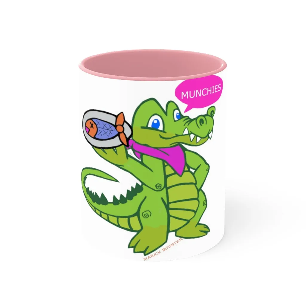 Munchies the Crocodile Accent Mug