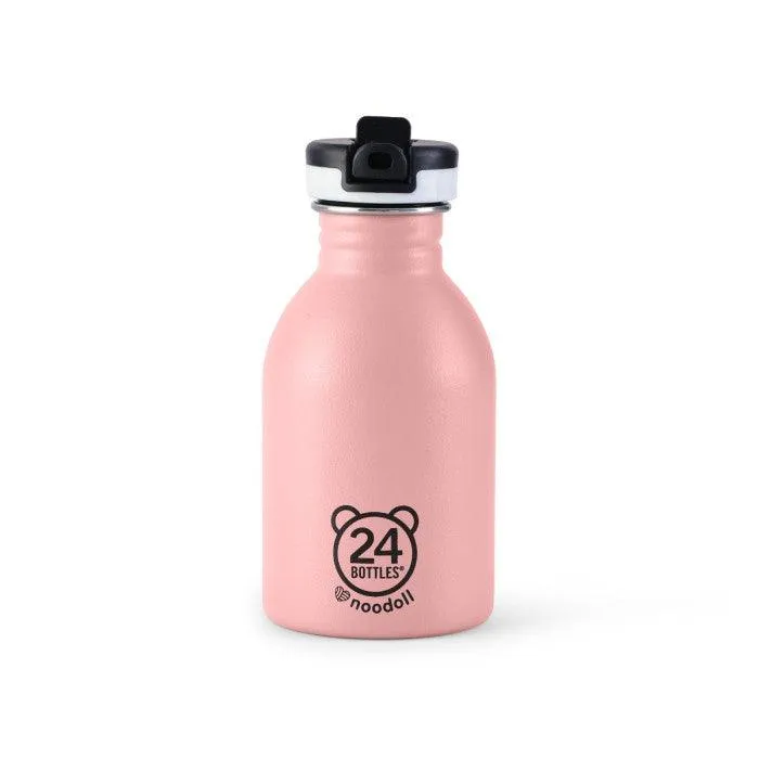 Noodoll Stainless Steel Bottle - Miss Dino - Rose Pink