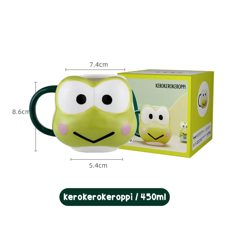 Sanrio Character Face Die-cut Ceramic Mugs