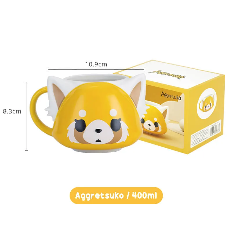 Sanrio Character Face Die-cut Ceramic Mugs