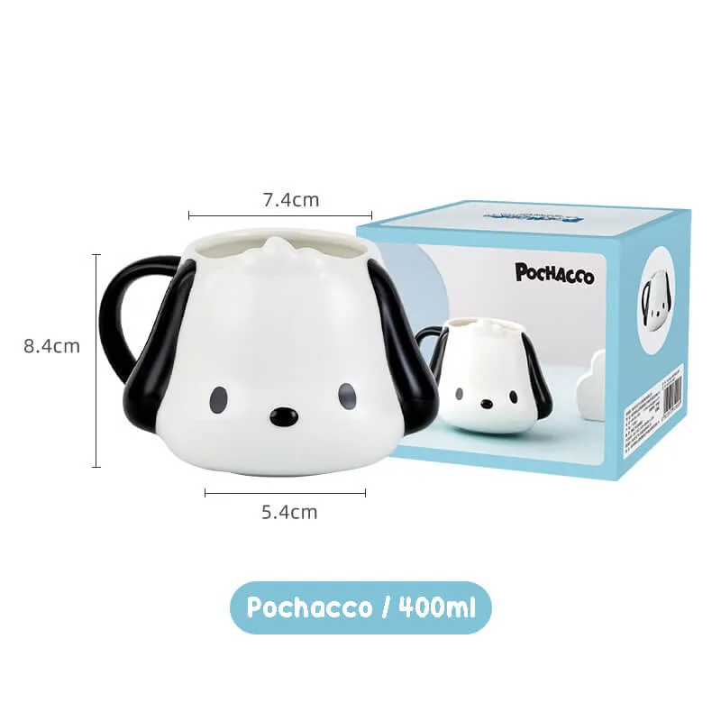 Sanrio Character Face Die-cut Ceramic Mugs
