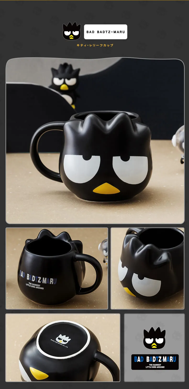 Sanrio Character Face Die-cut Ceramic Mugs