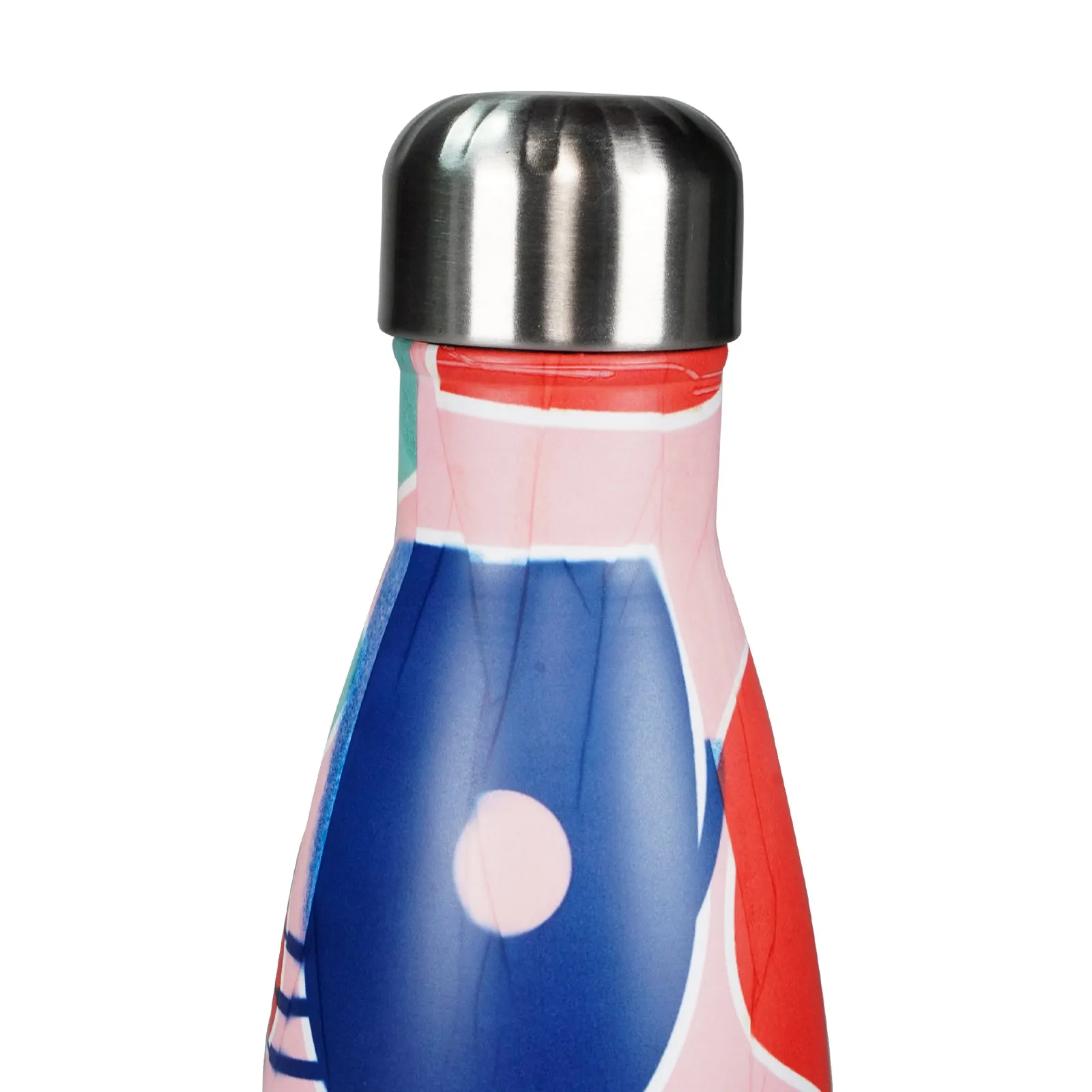 Smily Kiddos 500 ML Stainless Steel  Water Bottle Abstract Theme Multicolor