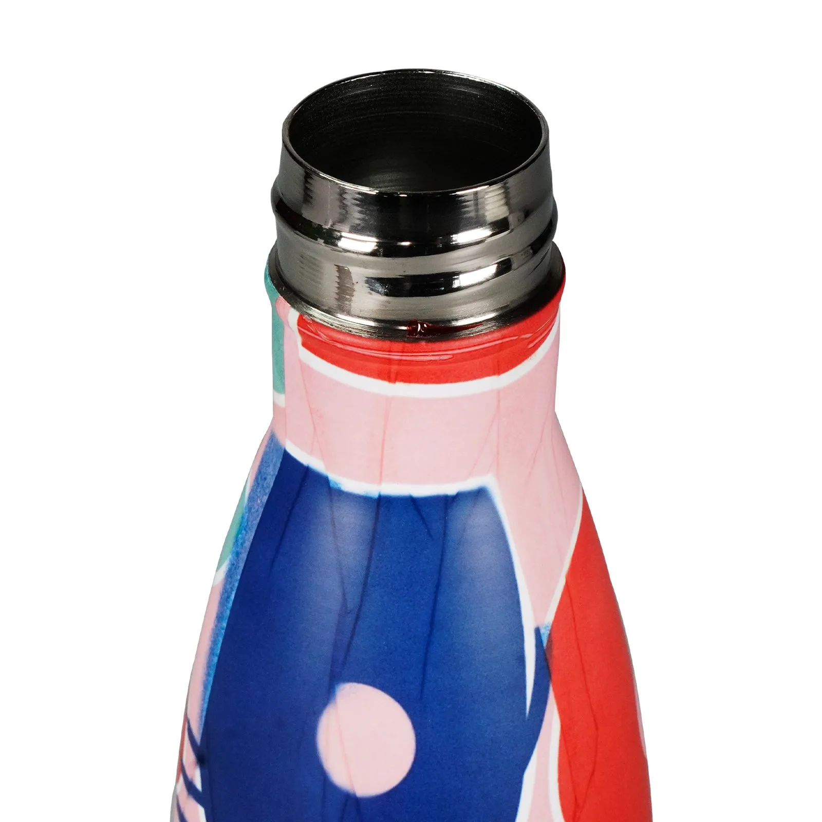 Smily Kiddos 500 ML Stainless Steel  Water Bottle Abstract Theme Multicolor