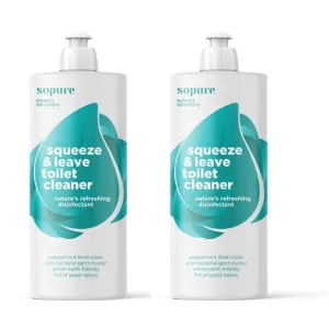 SoPure Squeeze & Leave Toilet Cleaner 500ML (Household Range) (2 PACK)