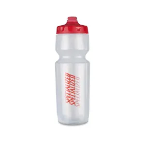 Specialized 23 oz purist hydroflo fixy ea bottle translucent/red diffuse 23 oz