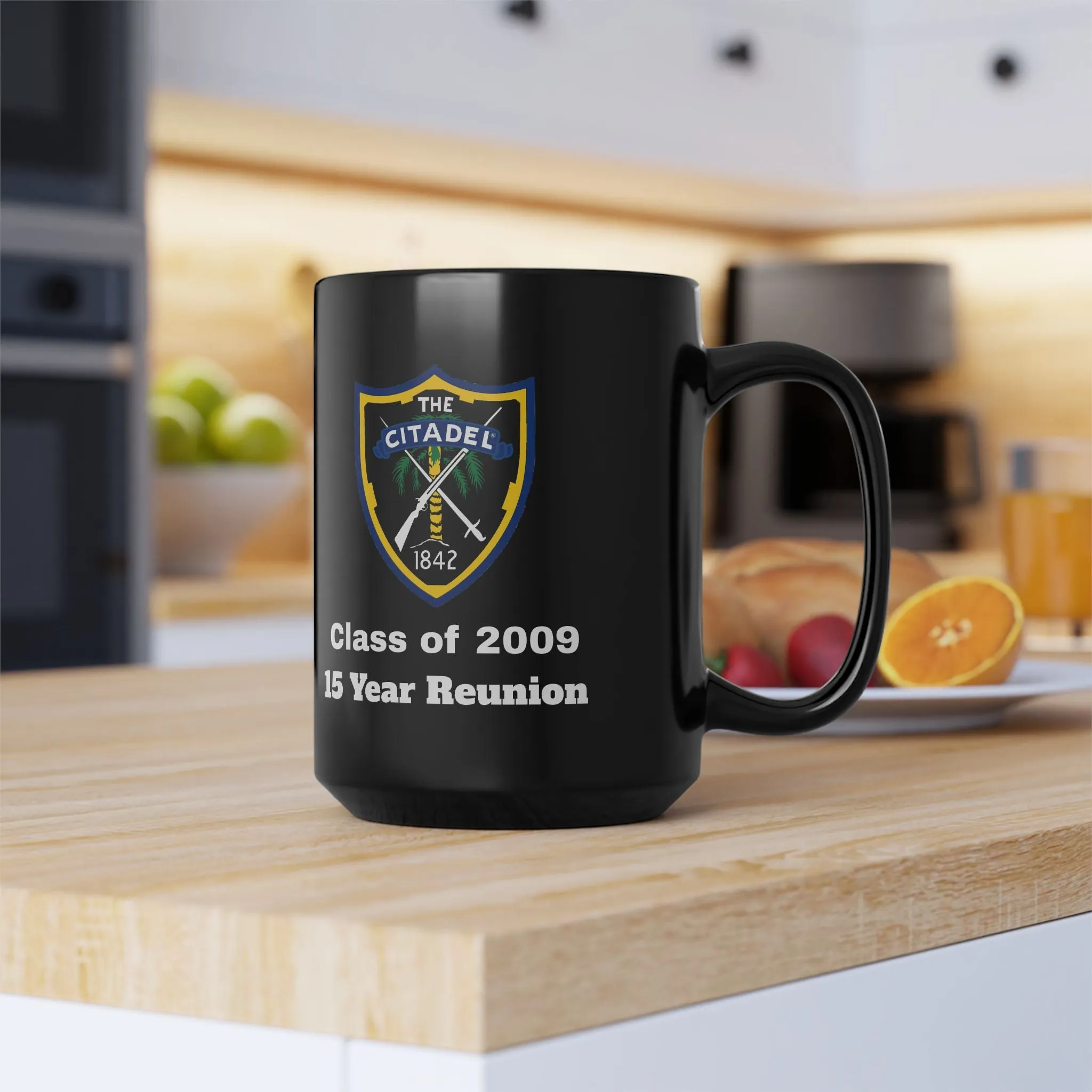 The Citadel, Citadel Shield, Class of 2009 15 Year Reunion, 11/15 Oz Black Mug