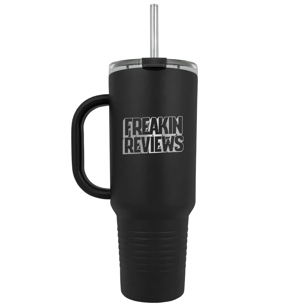 The Major 40oz Mug | Freakin Reviews Logo (Laser Engraved)