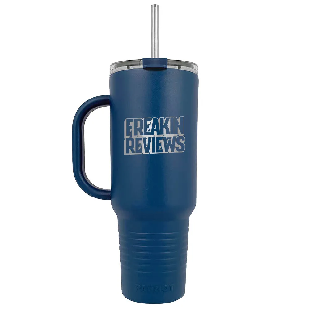 The Major 40oz Mug | Freakin Reviews Logo (Laser Engraved)