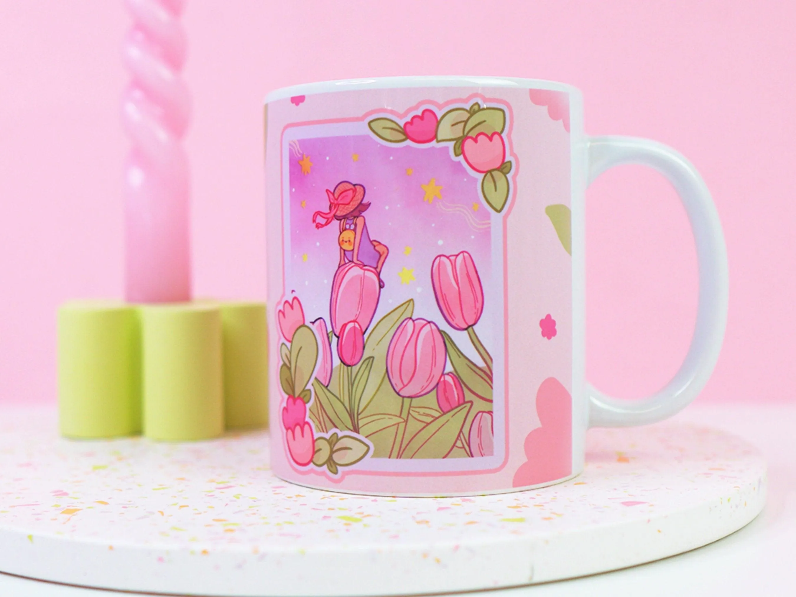 Tulip Magical Ceramic Hand Printed Mug