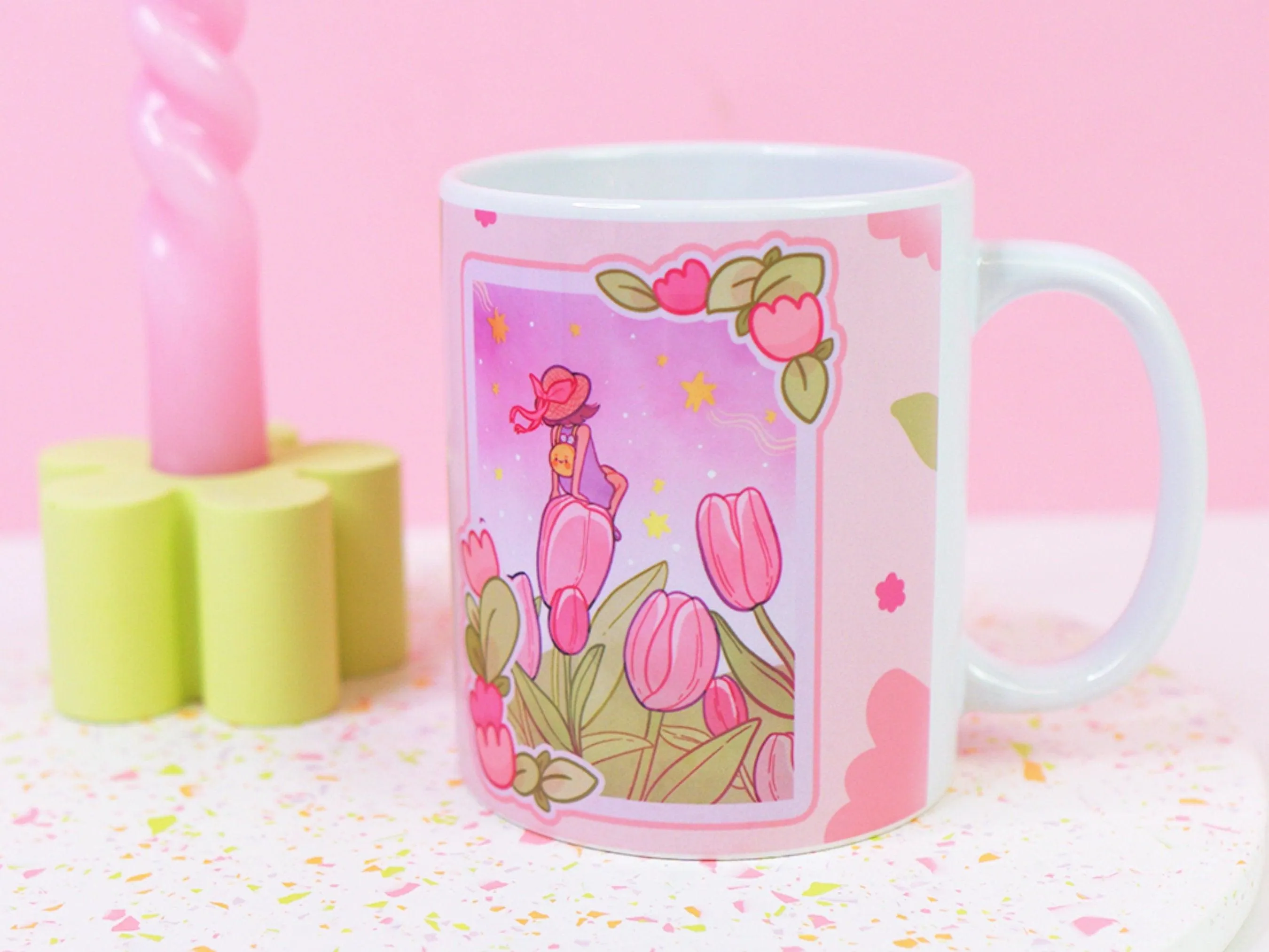 Tulip Magical Ceramic Hand Printed Mug