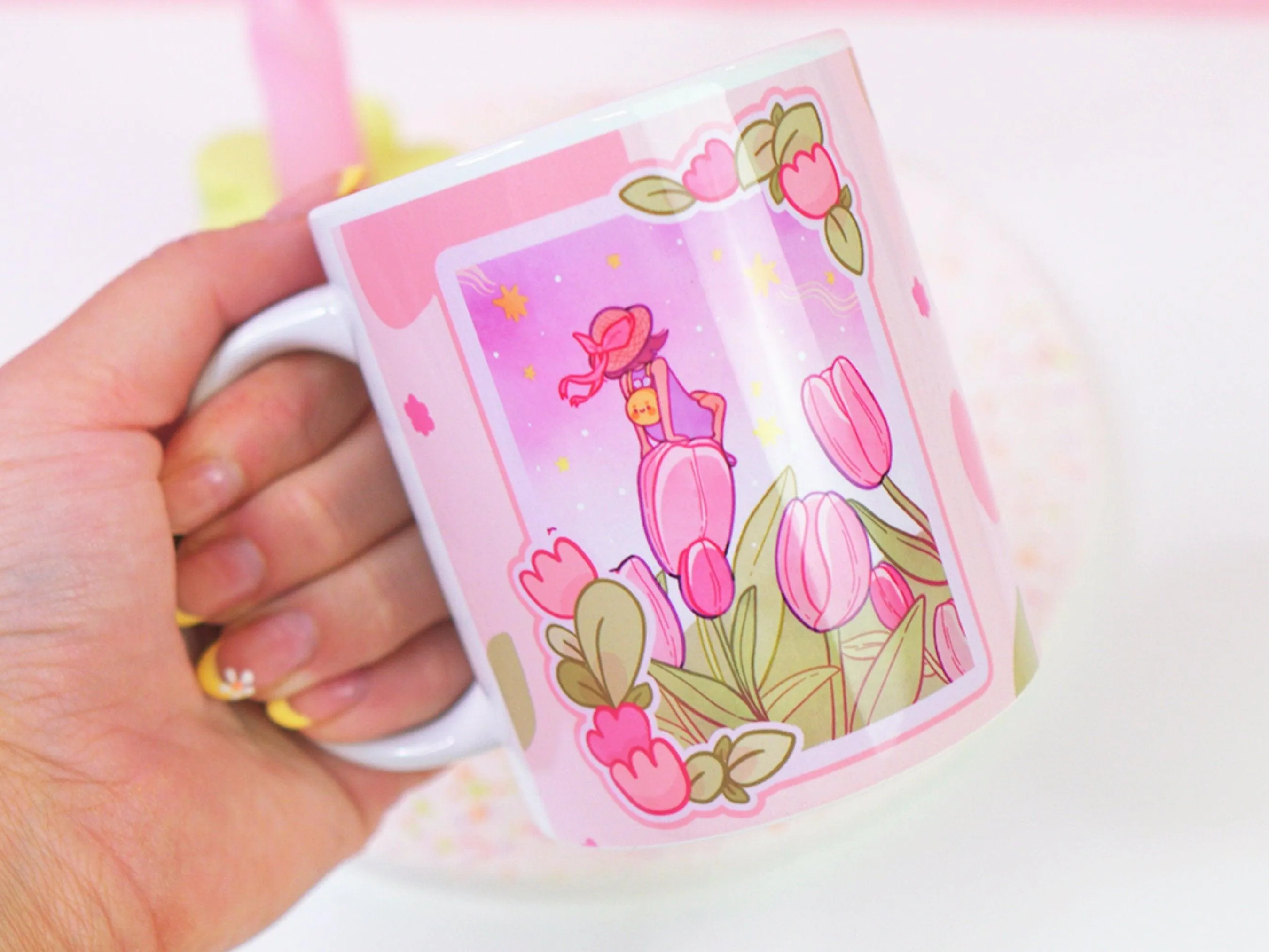 Tulip Magical Ceramic Hand Printed Mug