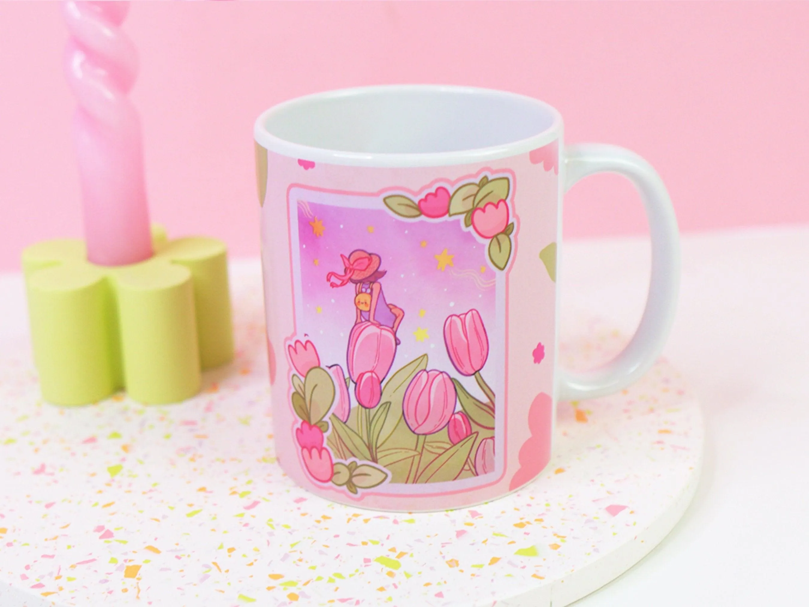 Tulip Magical Ceramic Hand Printed Mug