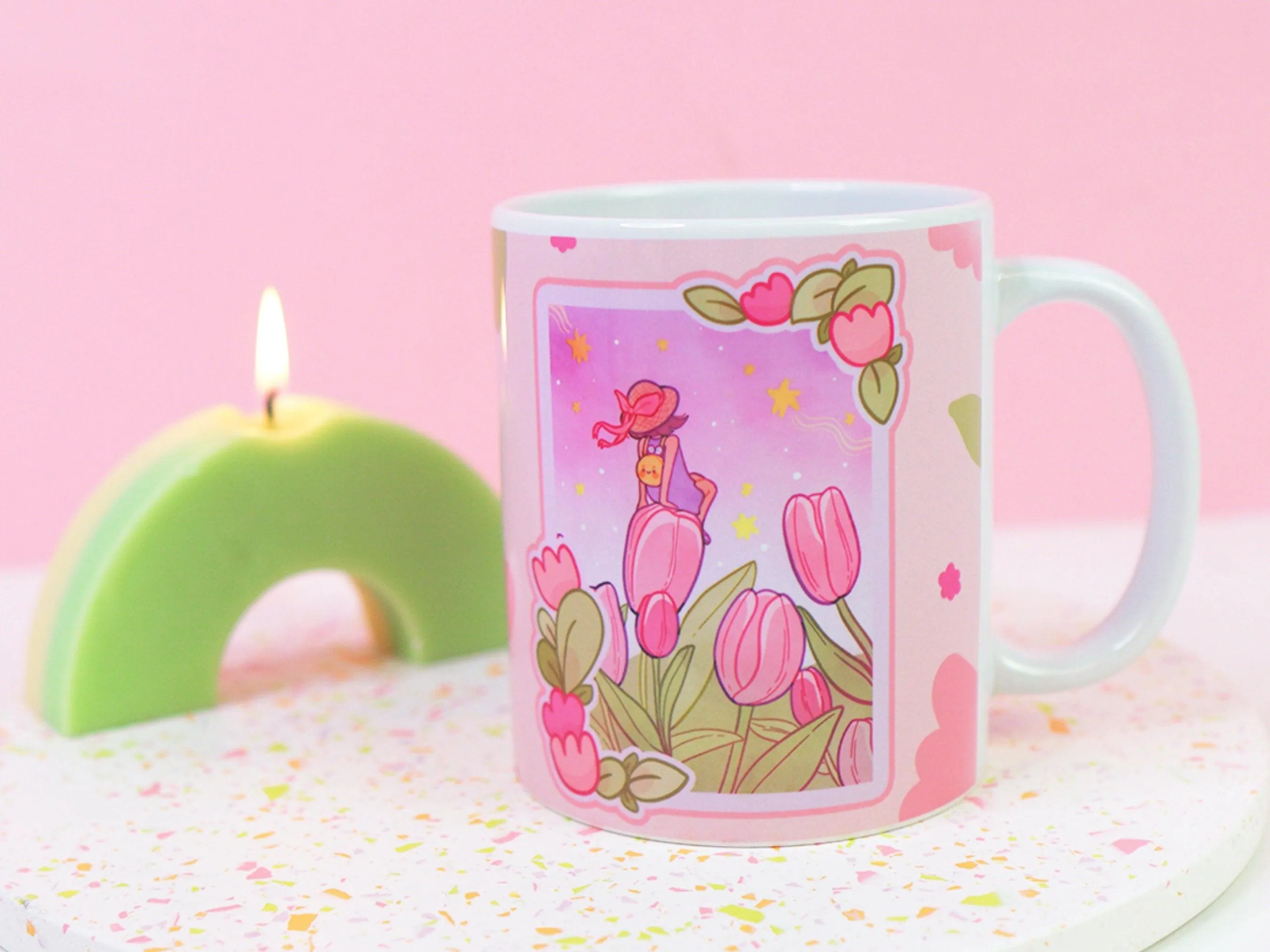 Tulip Magical Ceramic Hand Printed Mug