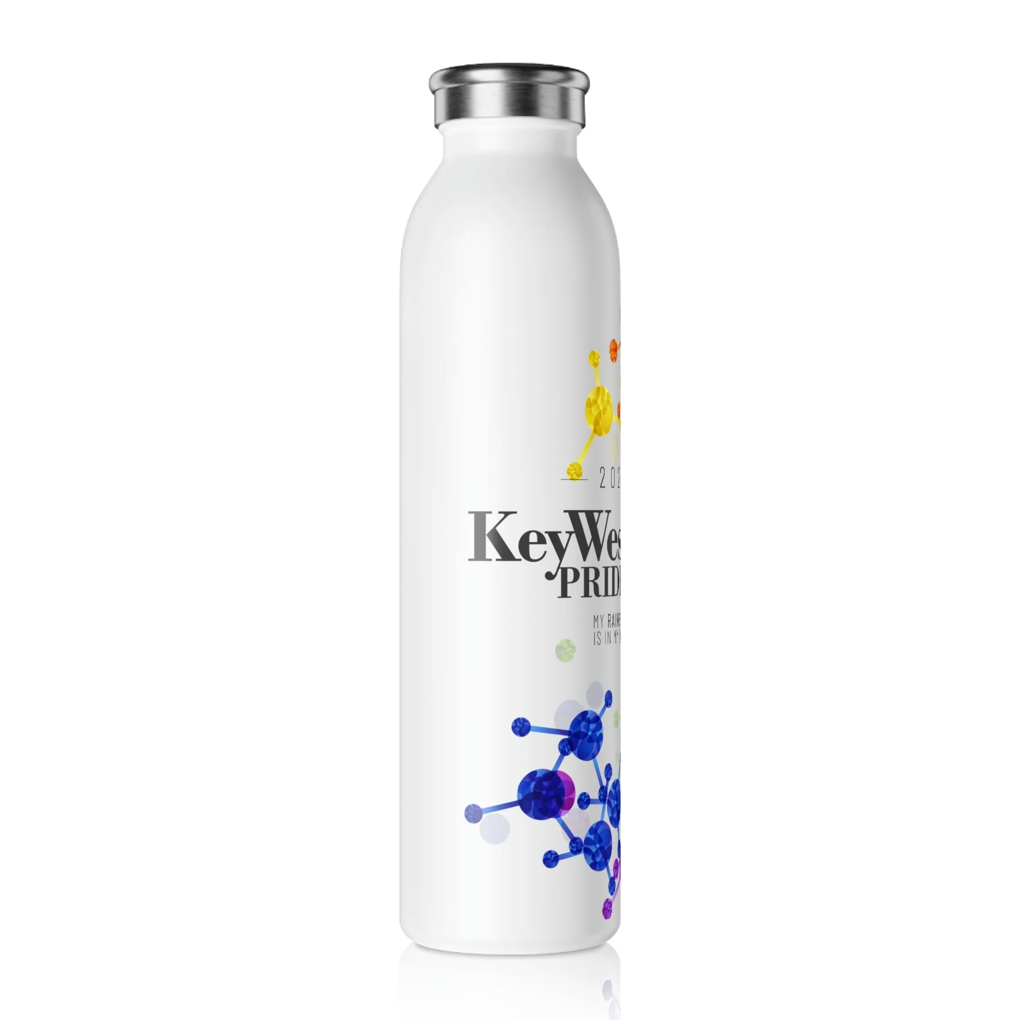 Two Spirit Flag 2023 Pride, Slim Water Bottle Key West Pride - My Rainbow is In My DNA